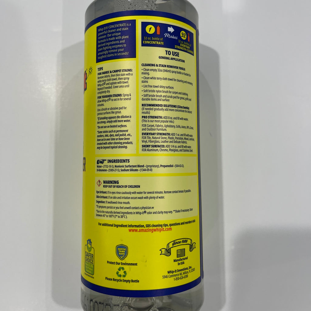 Whip-It! Amazing All Purpose Cleaner & Stain Remover Concentrate — 32 fl oz